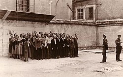 Hostages in the Stari pisker prison in 1942