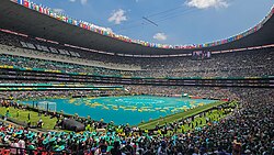 Inside Estadio Azteca during the Mexican opening ceremony prior to the first match of the 2026 FIFA World Cup.