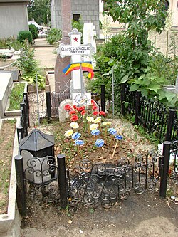 Ceaușescu's original grave, Ghencea Cemetery, Bucharest