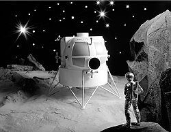 A 1963 conceptual model of the Apollo Lunar Excursion Module