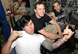 The band at a U.S. Navy base in Bahrain in 2003