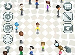 The Mii Channel, the first application used to create and view Mii characters on the Wii