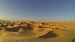 Sand dunes in the Algerian Sahara