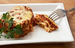 Baked lasagna with ragù