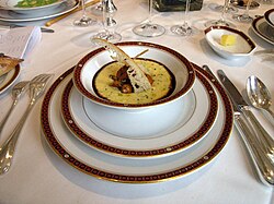 French haute cuisine presentation