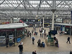 The station concourse