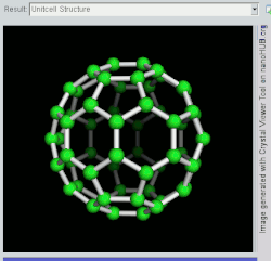 Rotating view of C60, one kind of fullerene