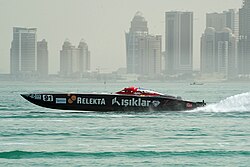 Powerboat races in Doha Bay