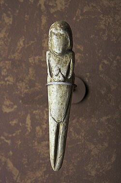 Statuette from the Venus figurines of Mal'ta, from the easternmost Upper Paleolithic culture, the Mal'ta–Buret' culture, Siberia
