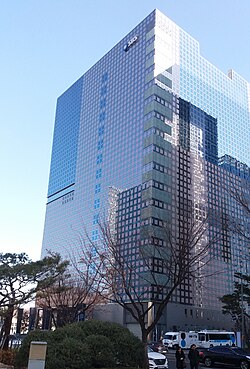 SBS Prism Tower, the television broadcasting headquarters building of SBS