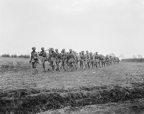 The 129th Duke of Connaught's Own Baluchis near Hollebeke, Belgium, First Battle of Ypres, October 1914