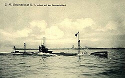 The first German submarine, the SM U-1. Her remains are on display at the Deutsches Museum in Munich.[3]