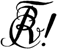 The Zirkel of a German Student Corps. This symbol captures the letters "v, c, f, A", as post-nominal for that fraternity.