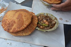 Kachori Sabzi, traditional Lucknow breakfast
