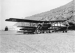 Handley–Page 0/400 aircraft and Bristol Fighter aircraft at Australian Flying Corps aerodrome was frequently piloted by Captain Ross Macpherson Smith