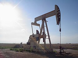 Pumpjack on an oil well in Texas