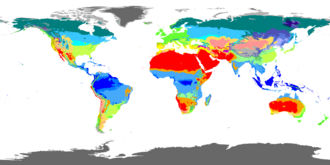 Köppen's global climate classification map