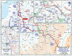 Map of the Western Front after Operation Alberich, 1917