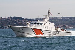 Patrol boat of the Turkish Coast Guard
