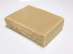 Koya-dofu after soaking in water