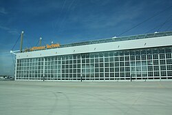 Lufthansa Technik hangar.
