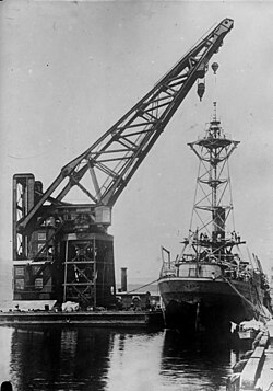 Patoka undergoing maintenance in Boston in 1929