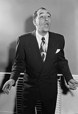 Louis Prima; a famous New Orleans jazz, swing music, and jump blues, musician.