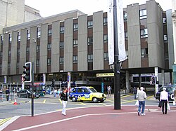The station entrance before redevelopment (2004)