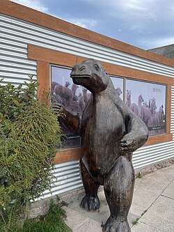 Statue of a Mylodon in Puerto Natales