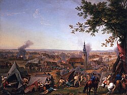 The Battle of Hochkirch in Saxony