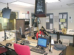WHUS On-Air Studio in 2007[10]