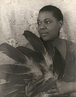 Bessie Smith, an early blues singer, known for her powerful voice