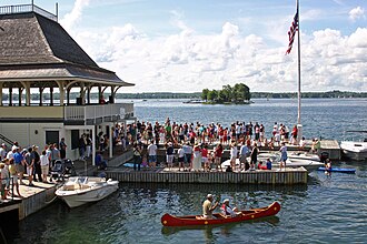 The Pavilion located on the St. Lawrence River, pictured in 2008