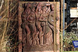 Relief sculpture at the former Hamburg-Jenfeld barracks