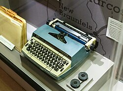 Caro's Smith Corona at the New York Historical