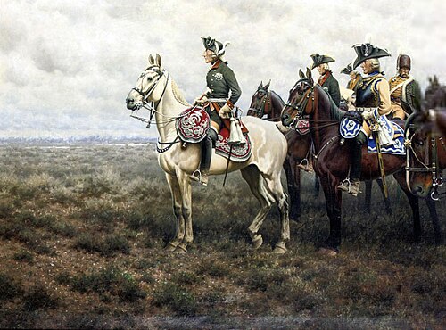 Frederick the Great and staff at Leuthen