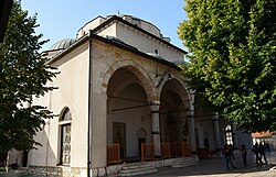 Gazi Husrev-beg mosque constructed in 1532 by the sanjak-bey of Bosnia Gazi Husrev-beg, located in Sarajevo.