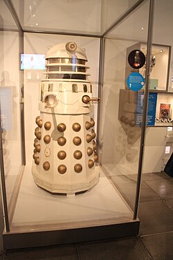 Dalek at the Icons of Science Fiction exhibition held at the Museum of Pop Culture, Seattle