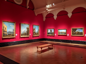 Paintings by Canaletto and Claude Lorrain exhibited at the gallery in 2021