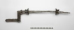 Roman crank handle from Augusta Raurica, dated to the 2nd century AD[29]