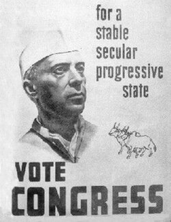 Nehru as the main campaigner of the Indian National Congress, 1951–52 elections