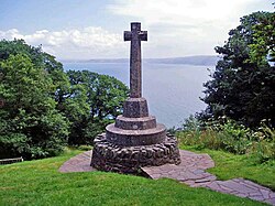Memorial to Lieutenant J. Manners at Clovelly, Devon