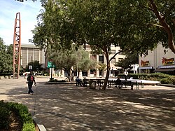 Mariposa Plaza in downtown