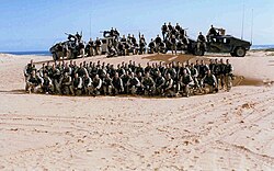Company B, 3rd Battalion, of the 75th Ranger Regiment in Somalia, 1993.