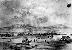 View of Fort San Bernardino in 1852