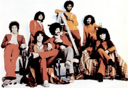 American band Santana in 1971