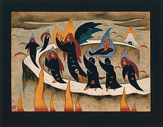 Entierro. painting, 1915