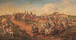 Painting "Independence or Death" showing Don Pedro proclaiming the independence of Brazil on the banks of the Ipiranga River, by Pedro Américo.