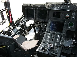 An MV-22 cockpit on display at 2012 Wings over Gillespie