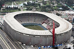 The Estadio Nacional hosted the opening and closing ceremonies